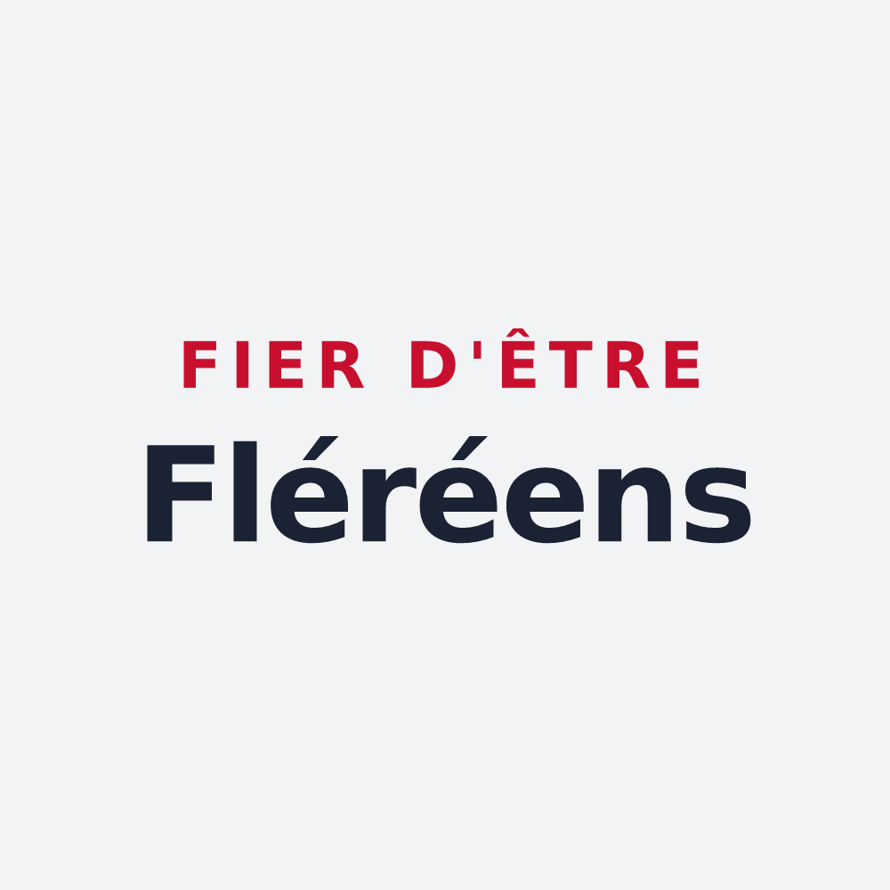 Poster « Fier d'être Fléréens » — design pour Fléré-la-Rivière