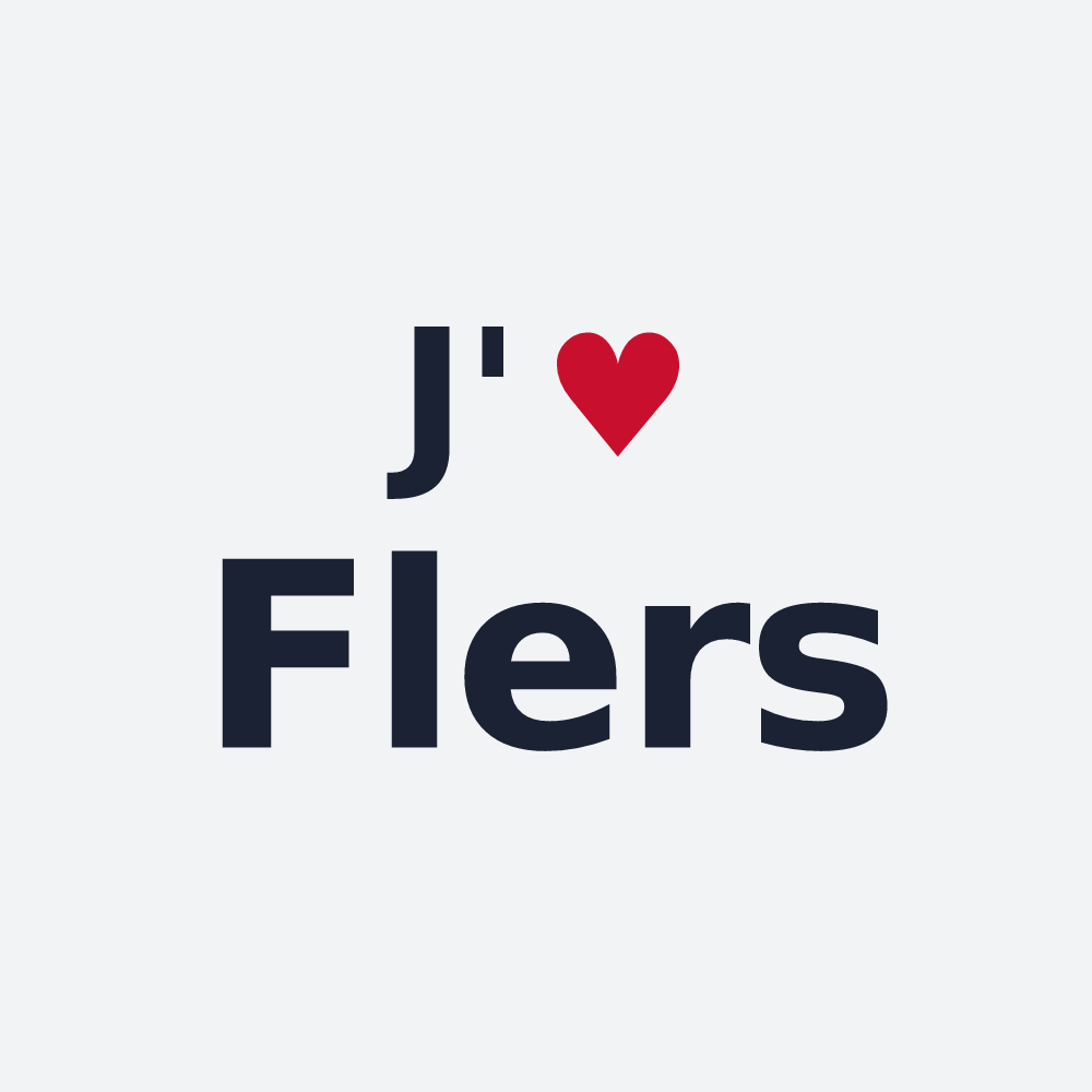 Poster personnalisé Flers — design J'aime Flers
