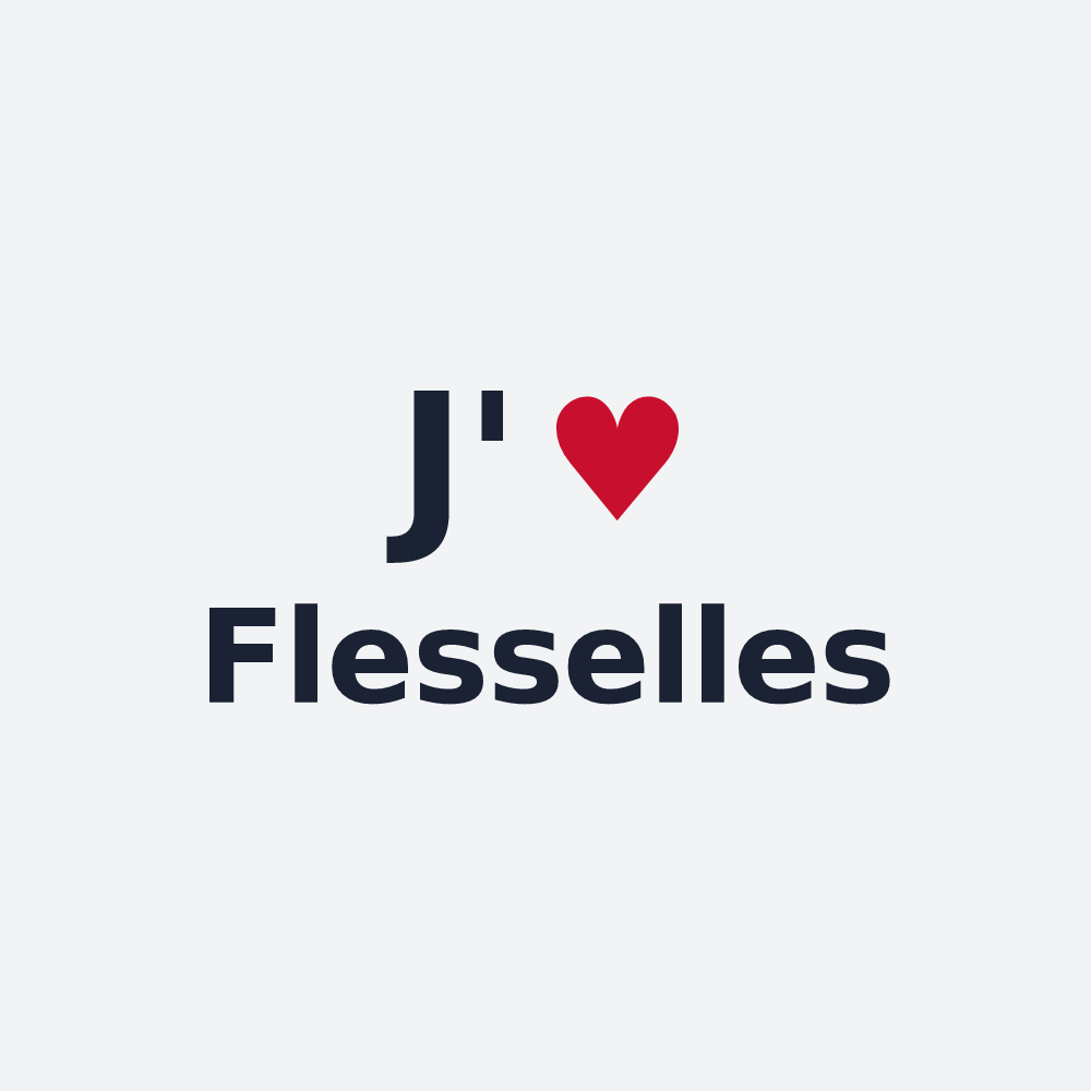 Poster personnalisé Flesselles — design J'aime Flesselles