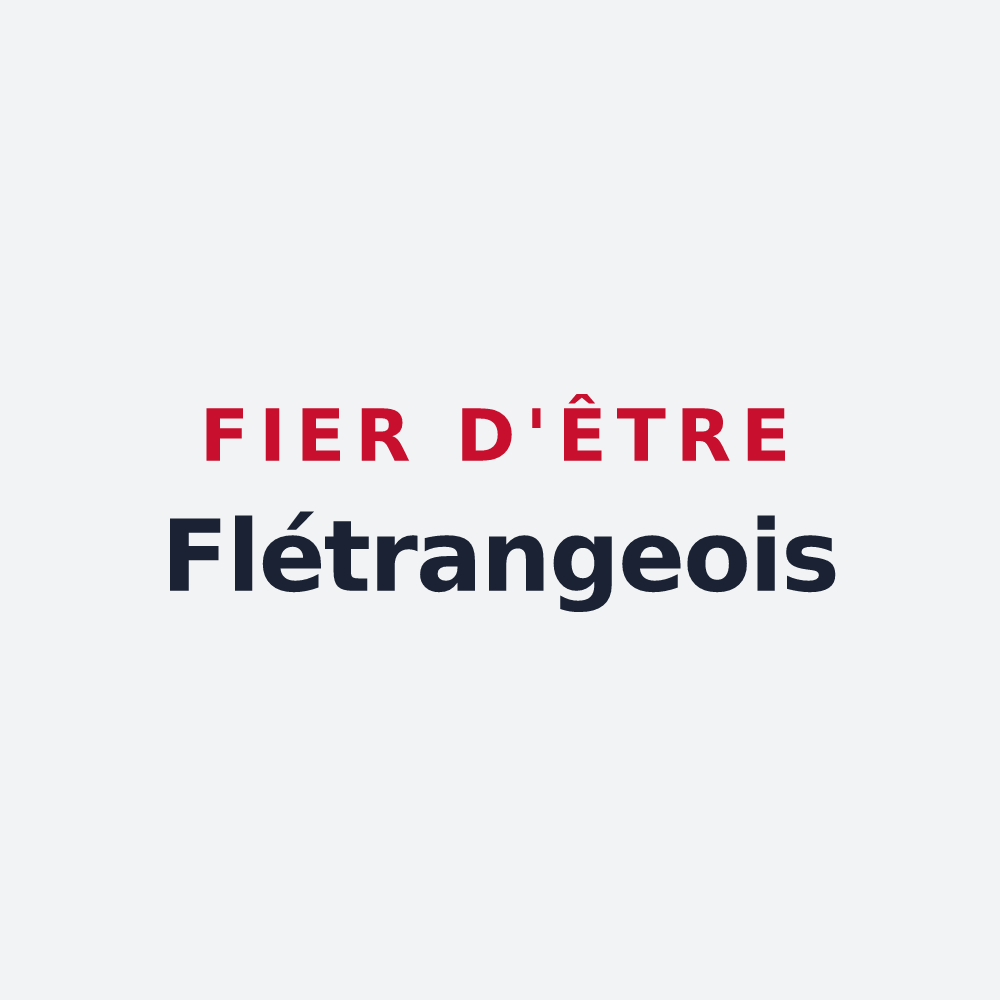 Poster « Fier d'être Flétrangeois » — design pour Flétrange