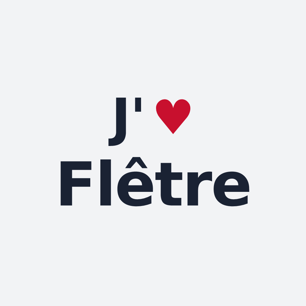 Poster personnalisé Flêtre — design J'aime Flêtre