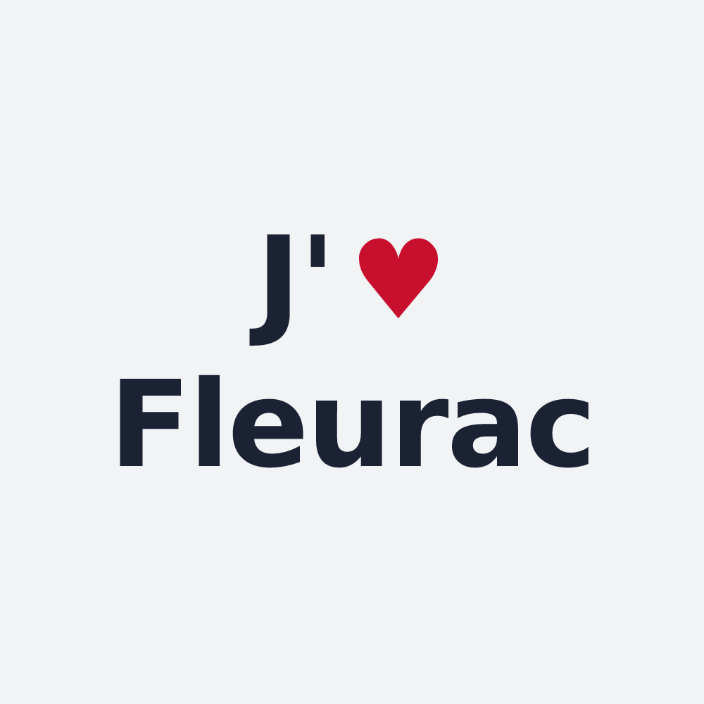 Poster personnalisé Fleurac — design J'aime Fleurac