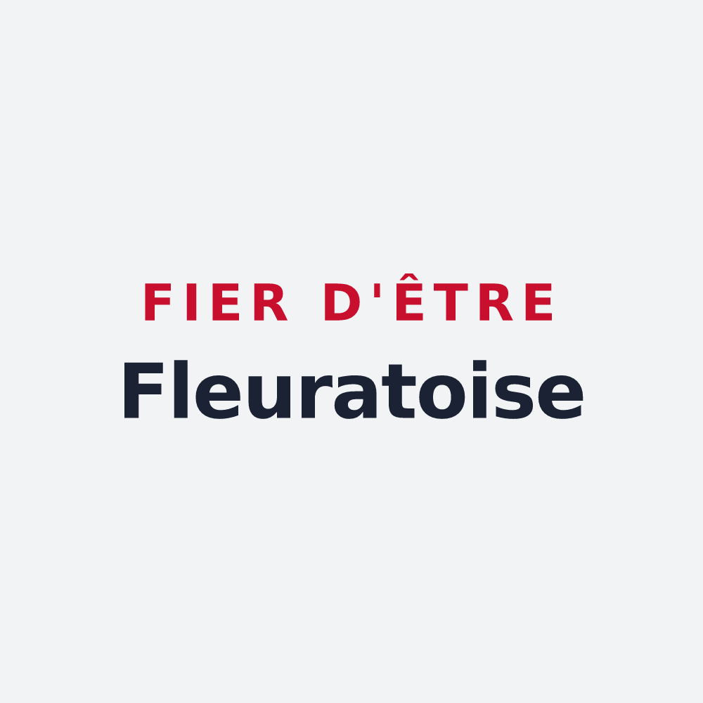 Poster « Fier d'être Fleuratoise » — design pour Fleurat