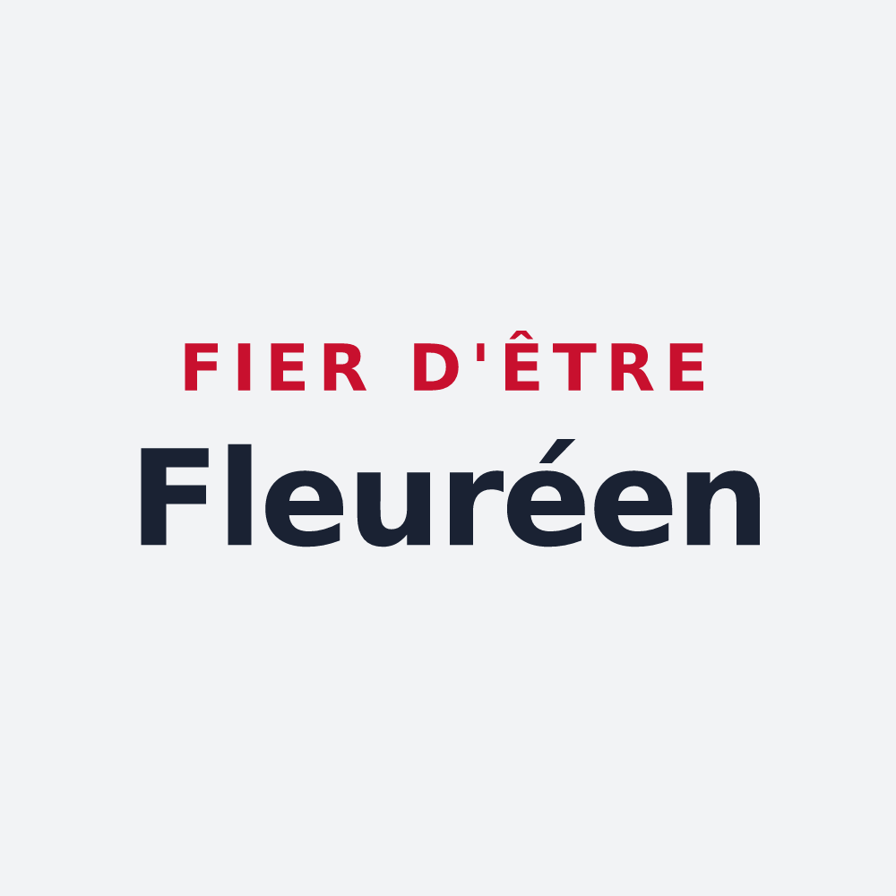 Poster « Fier d'être Fleuréen » — design pour Fleuré