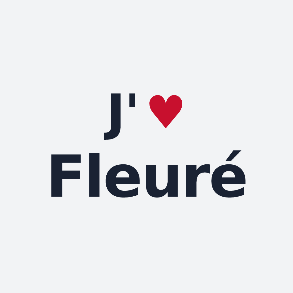 Poster personnalisé Fleuré — design J'aime Fleuré