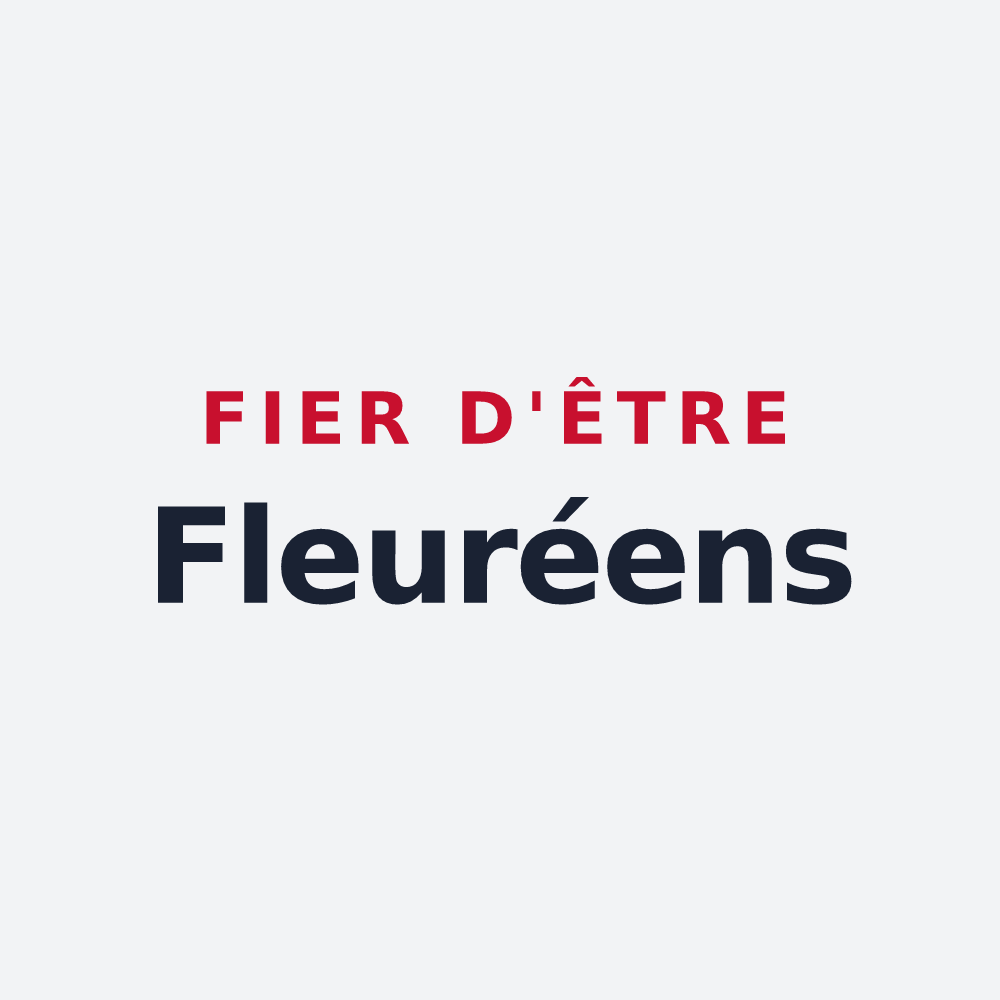Poster « Fier d'être Fleuréens » — design pour Fleuré