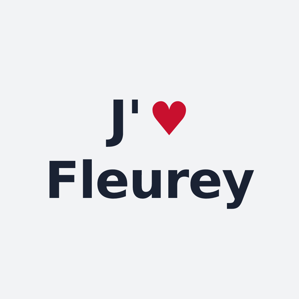 Poster personnalisé Fleurey — design J'aime Fleurey