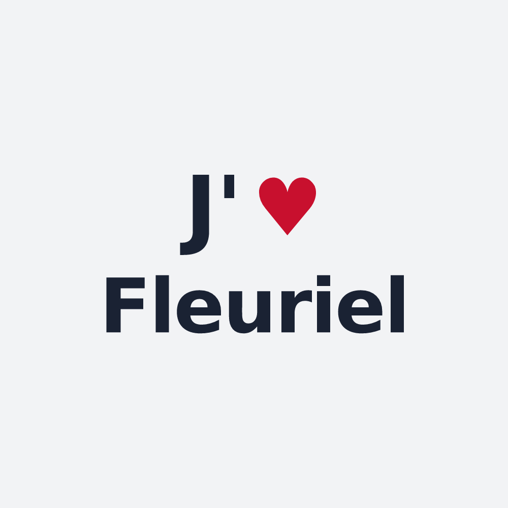 Poster personnalisé Fleuriel — design J'aime Fleuriel