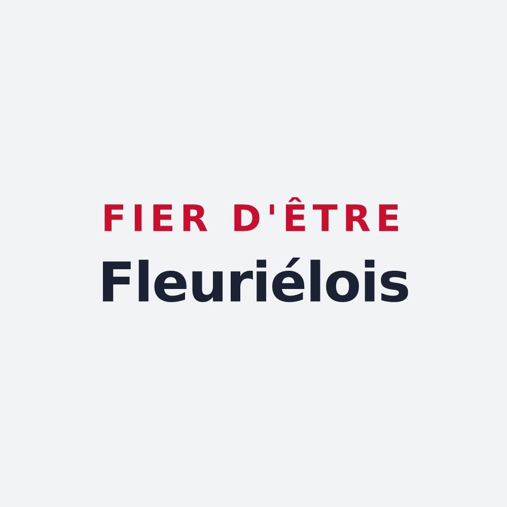 Poster « Fier d'être Fleuriélois » — design pour Fleuriel