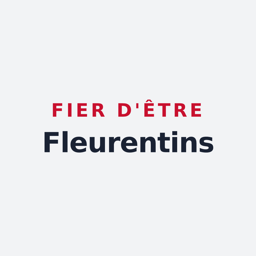 Poster « Fier d'être Fleurentins » — design pour Fleurieu-sur-Saône