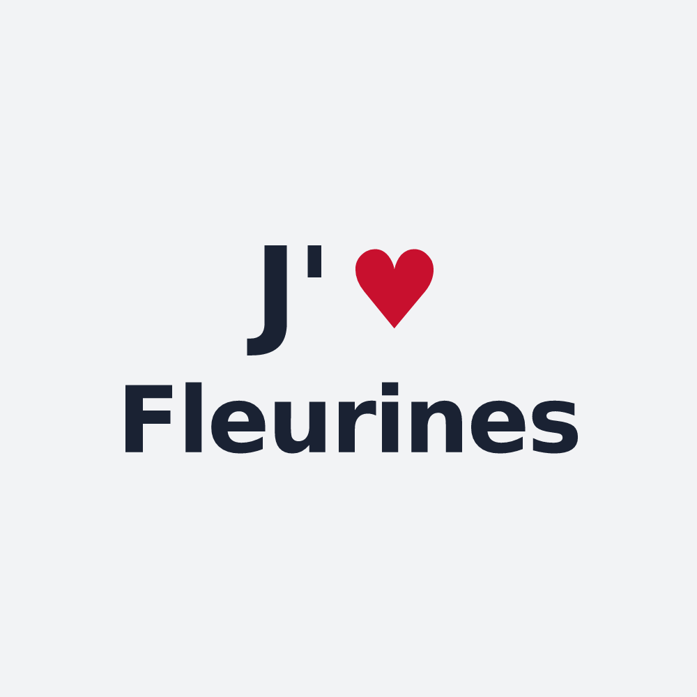Poster personnalisé Fleurines — design J'aime Fleurines