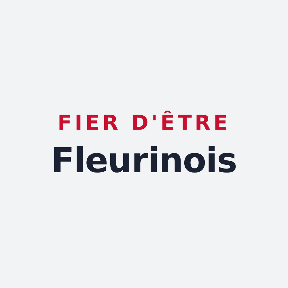 Poster « Fier d'être Fleurinois » — design pour Fleurines