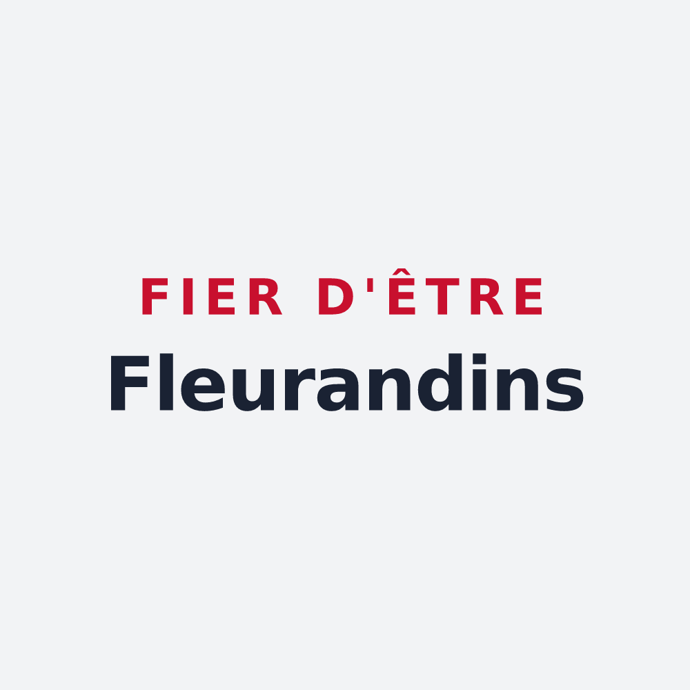 Poster « Fier d'être Fleurandins » — design pour Fleury-la-Montagne