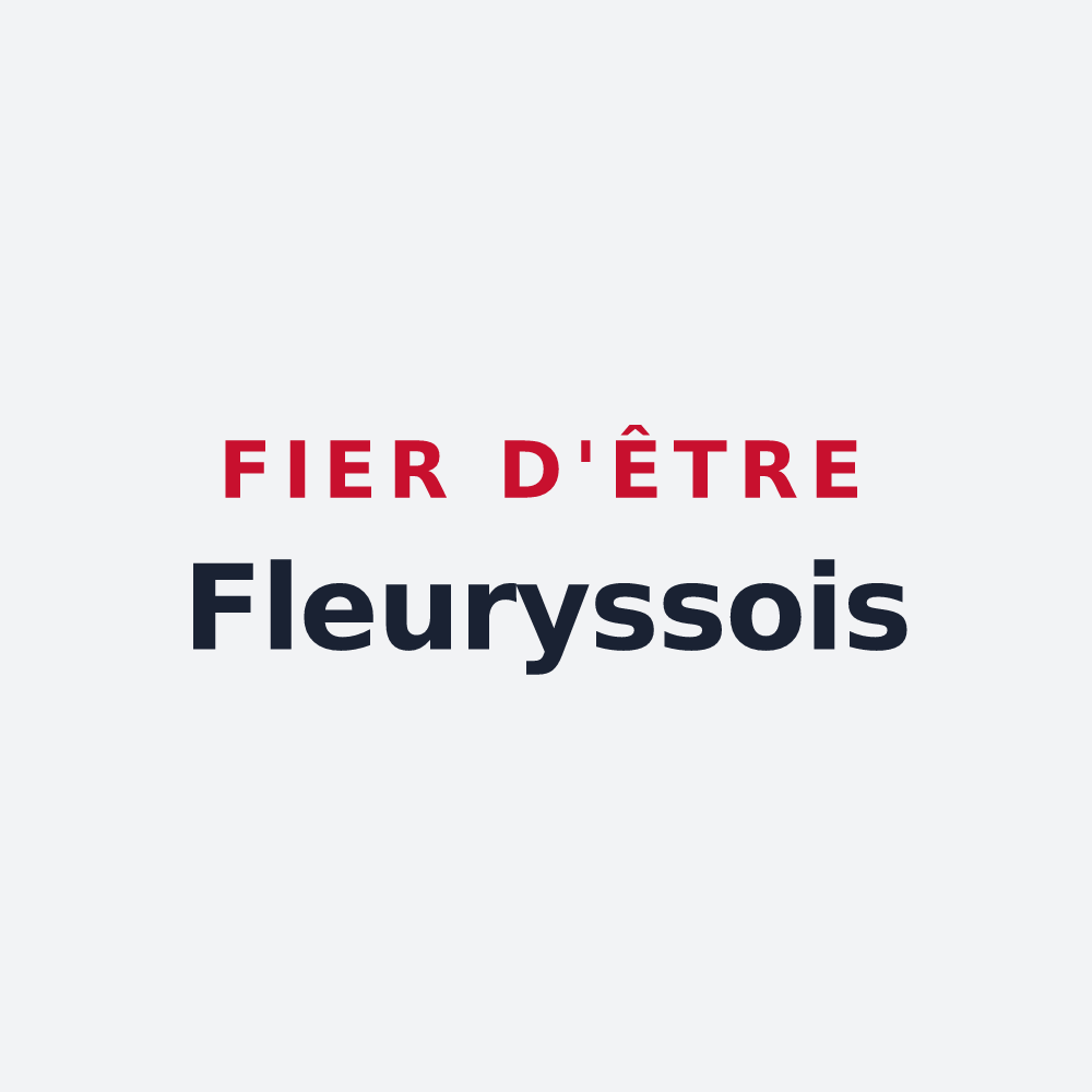 Poster « Fier d'être Fleuryssois » — design pour Fleury-les-Aubrais