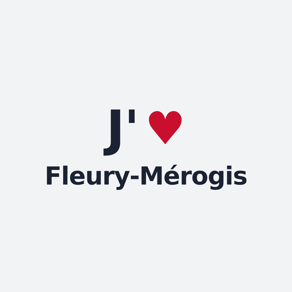 Poster personnalisé Fleury-Mérogis — design J'aime Fleury-Mérogis
