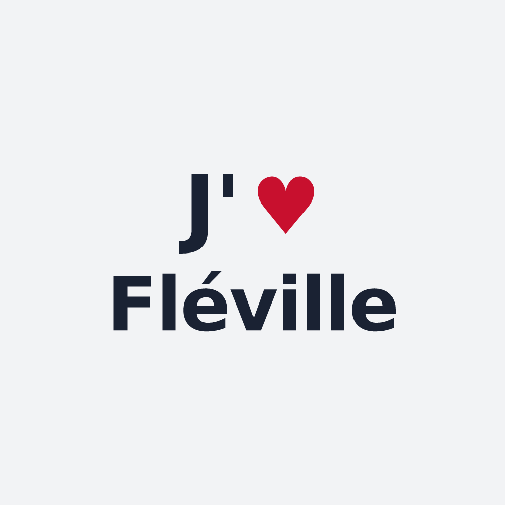 Poster personnalisé Fléville — design J'aime Fléville