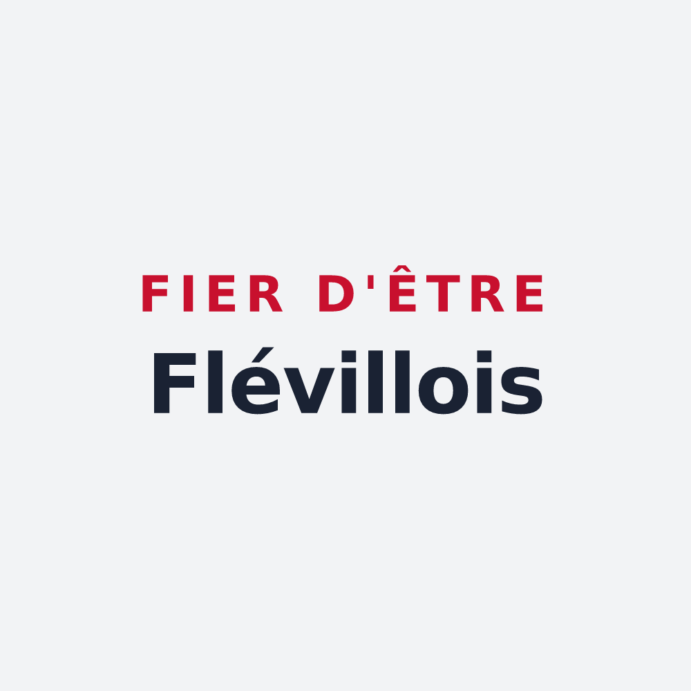 Poster « Fier d'être Flévillois » — design pour Fléville