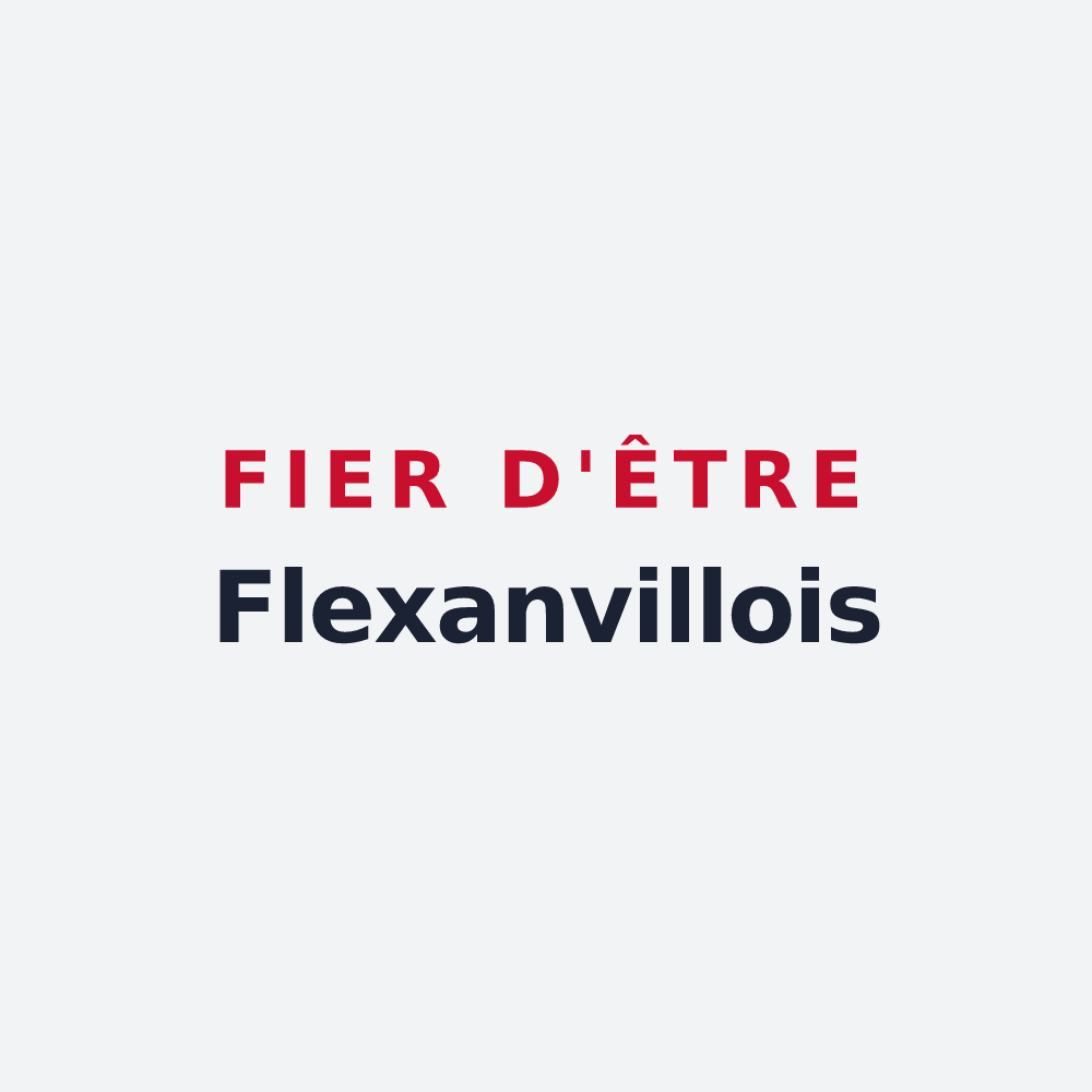 Poster « Fier d'être Flexanvillois » — design pour Flexanville