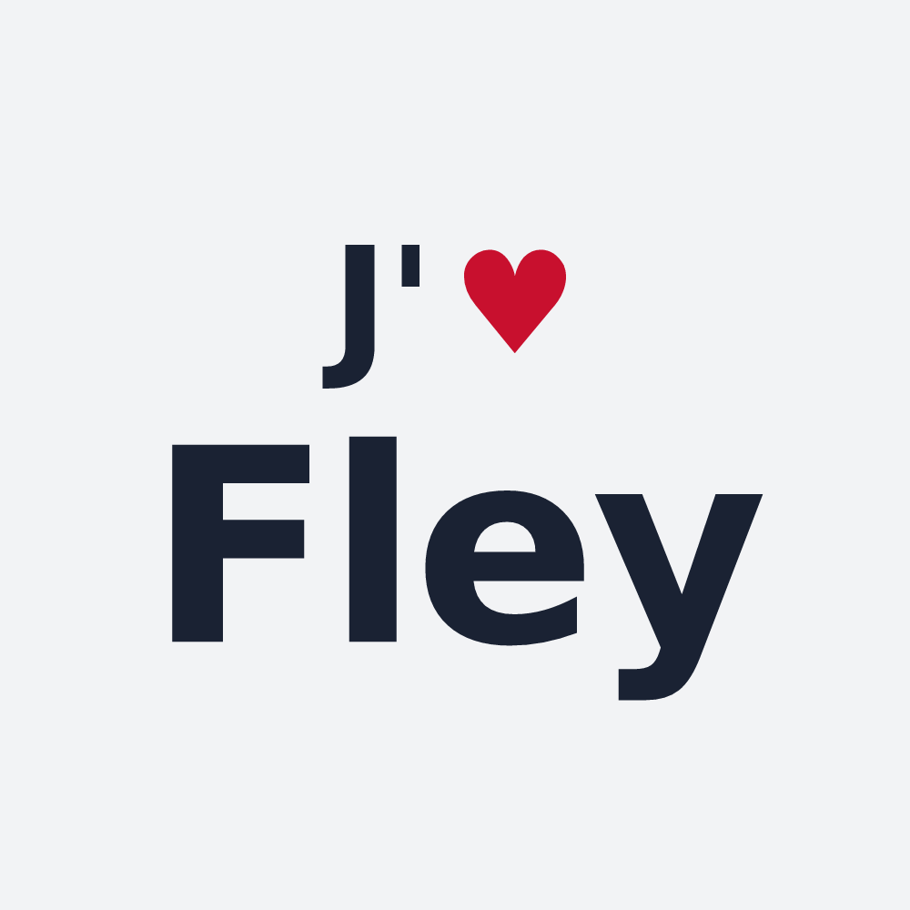 Poster personnalisé Fley — design J'aime Fley