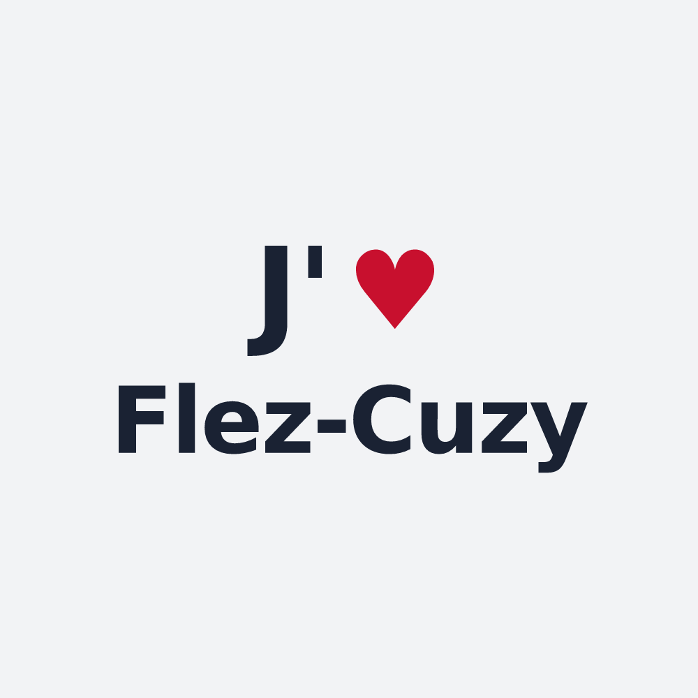 Poster personnalisé Flez-Cuzy — design J'aime Flez-Cuzy