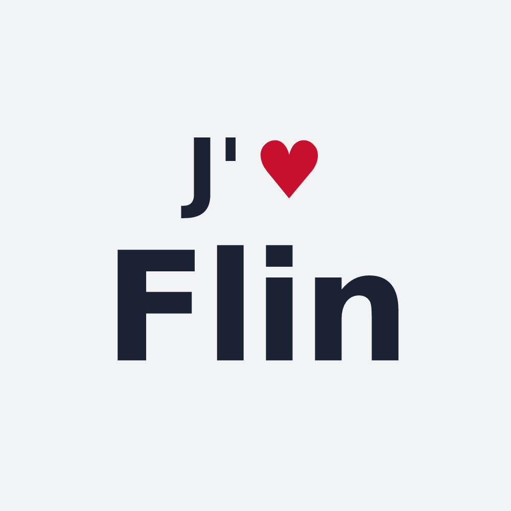 Poster personnalisé Flin — design J'aime Flin