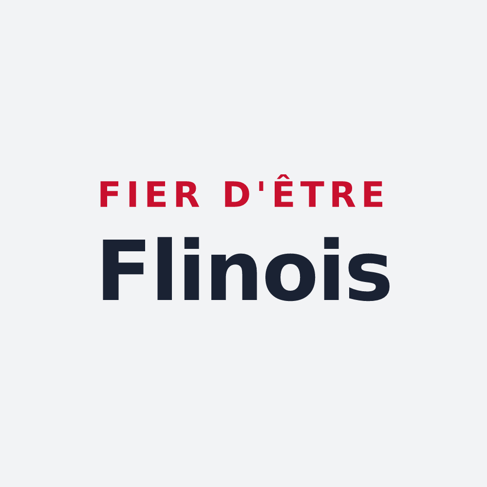 Poster « Fier d'être Flinois » — design pour Flins-Neuve-Église