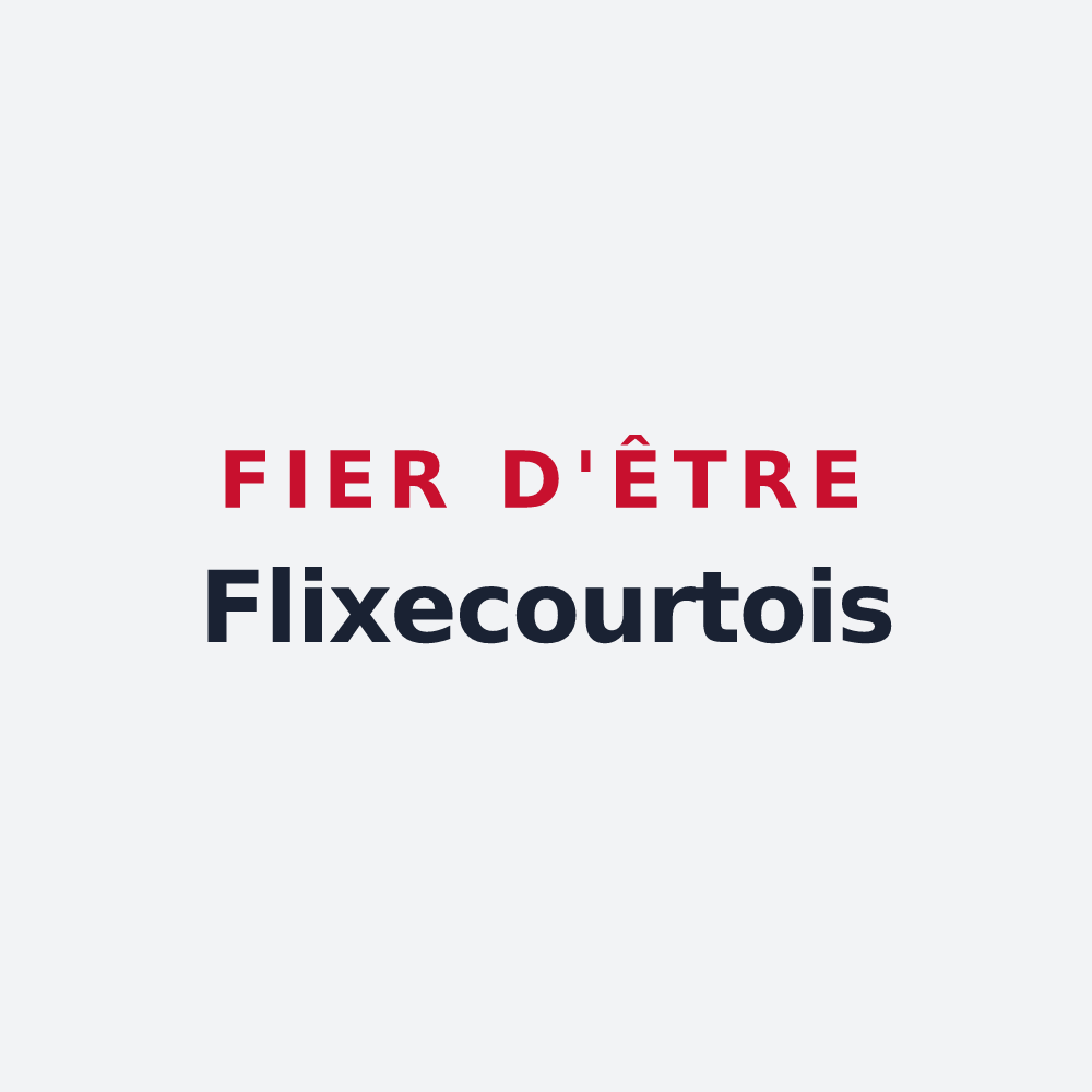 Poster « Fier d'être Flixecourtois » — design pour Flixecourt
