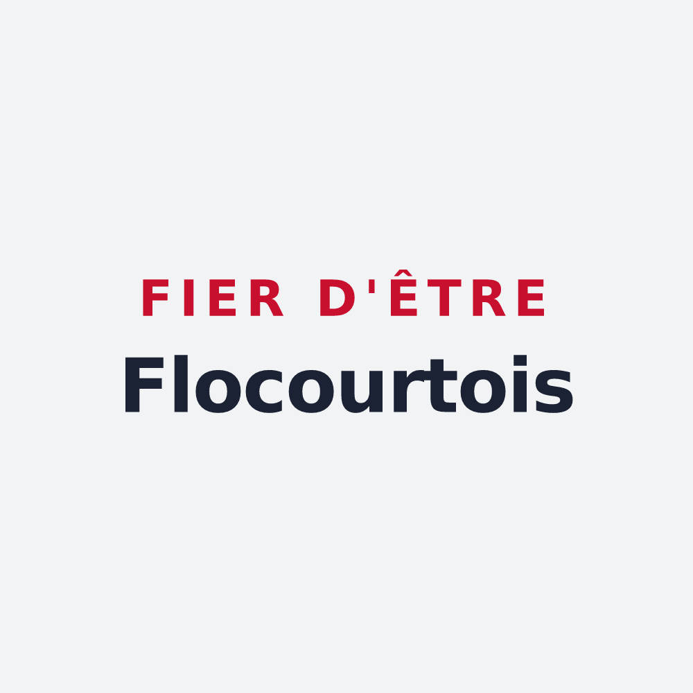 Poster « Fier d'être Flocourtois » — design pour Flocourt