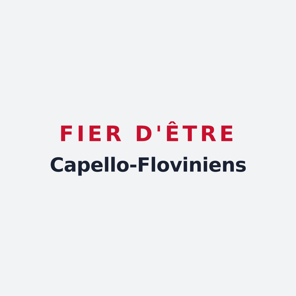 Poster « Fier d'être Capello-Floviniens » — design pour Flogny-la-Chapelle