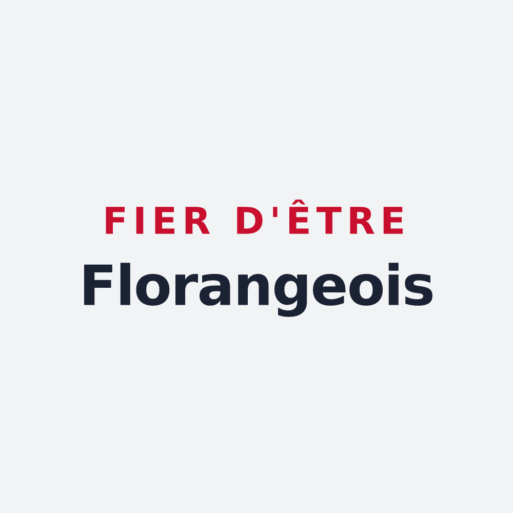 Poster « Fier d'être Florangeois » — design pour Florange