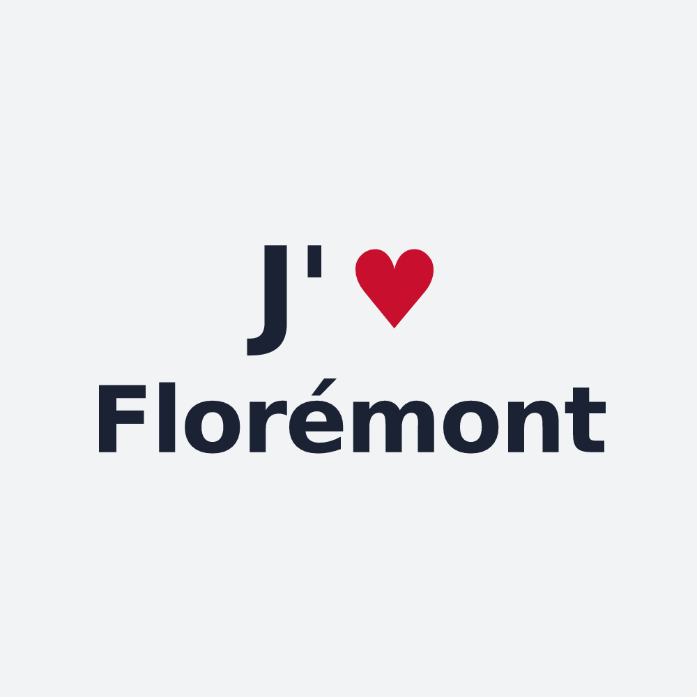 Poster personnalisé Florémont — design J'aime Florémont