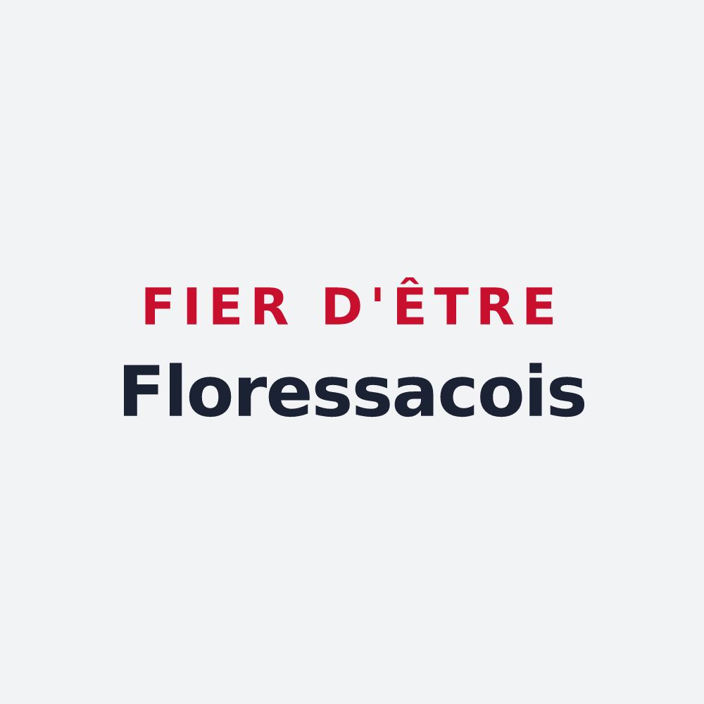 Poster « Fier d'être Floressacois » — design pour Floressas
