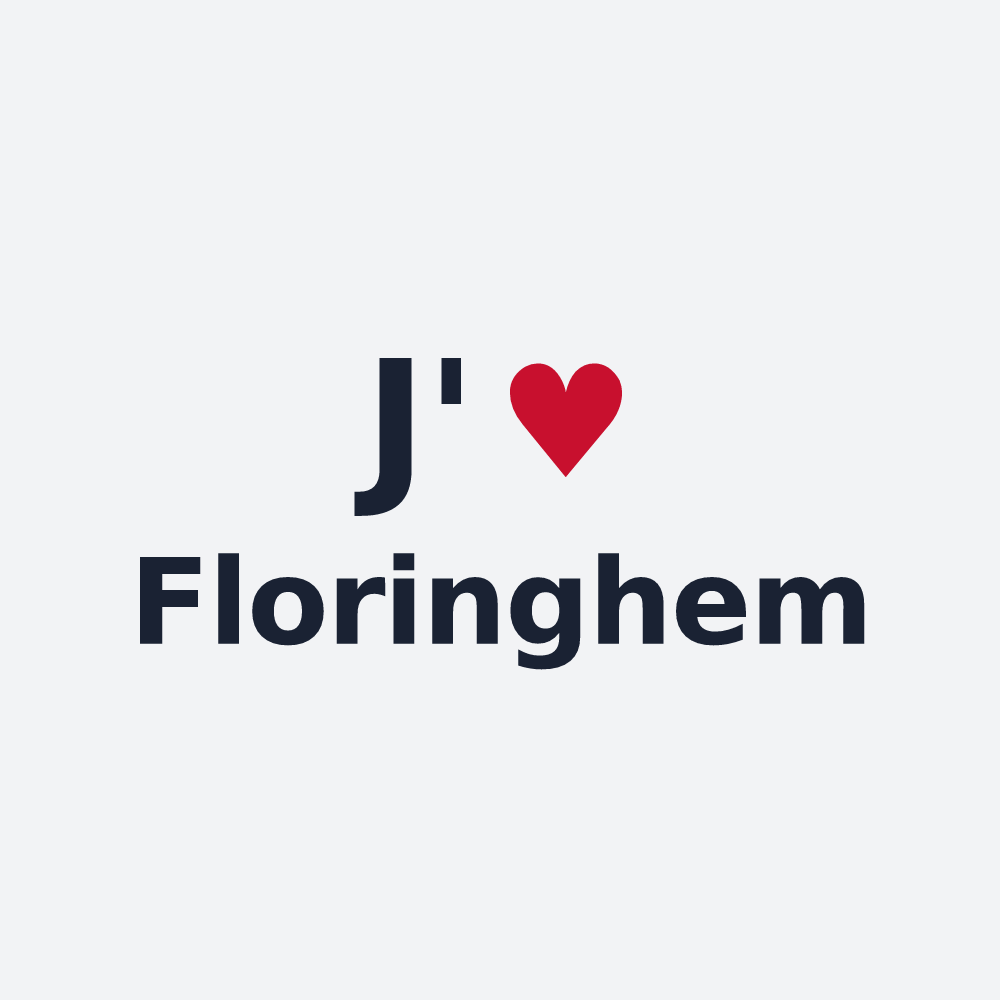 Poster personnalisé Floringhem — design J'aime Floringhem