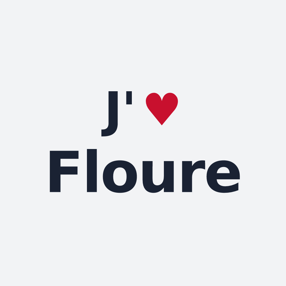 Poster personnalisé Floure — design J'aime Floure