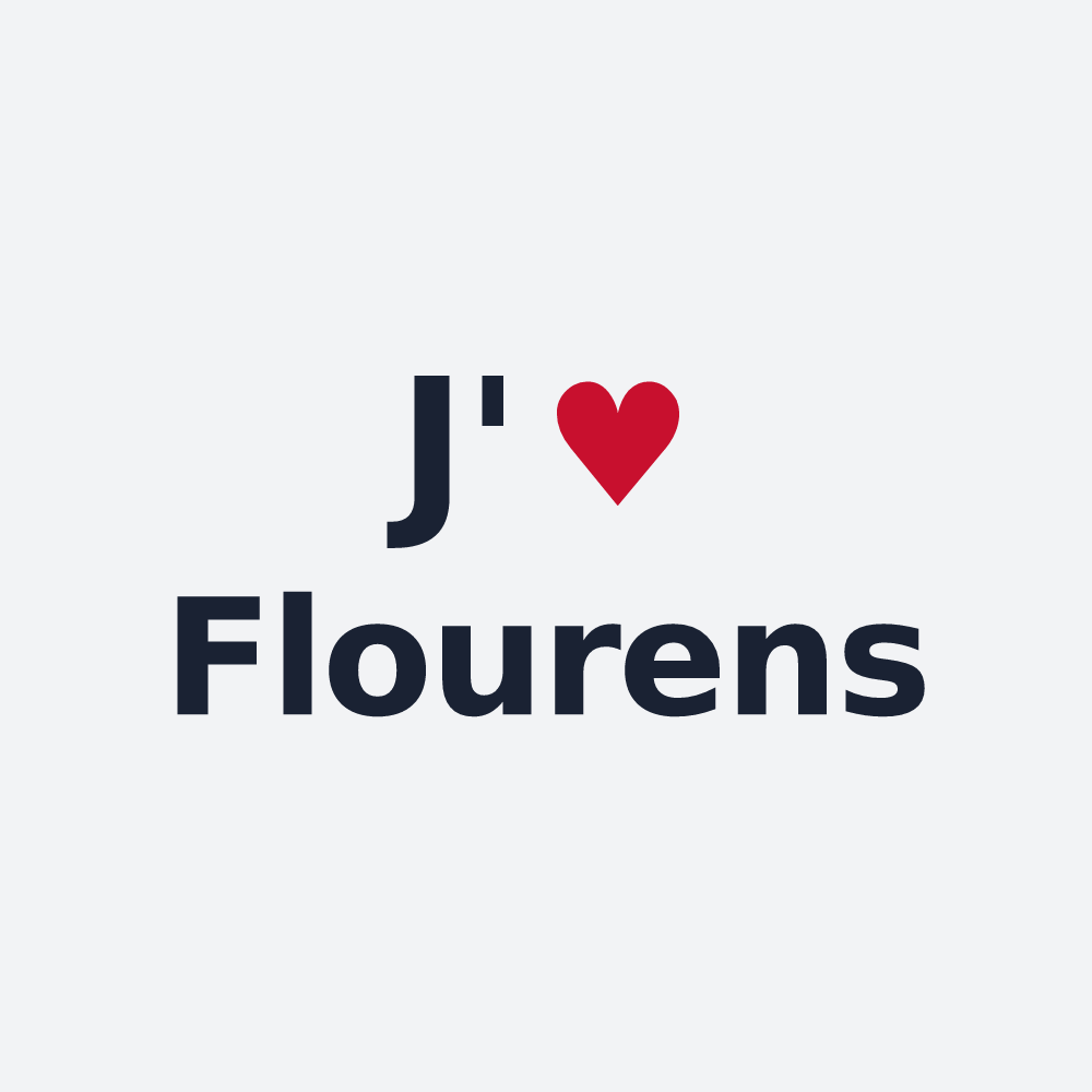 Poster personnalisé Flourens — design J'aime Flourens