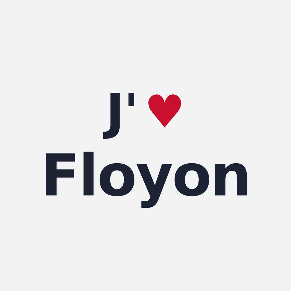Poster personnalisé Floyon — design J'aime Floyon