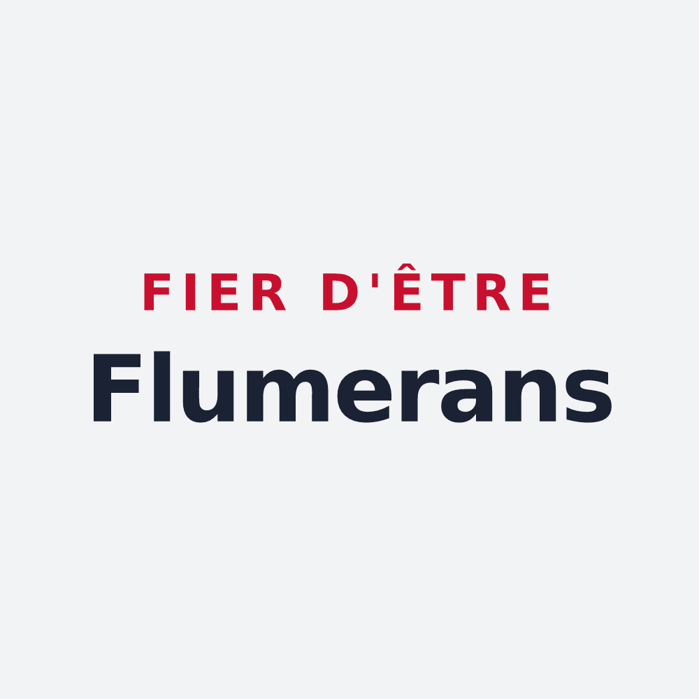 Poster « Fier d'être Flumerans » — design pour Flumet