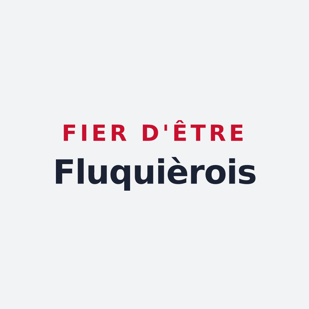 Poster « Fier d'être Fluquièrois » — design pour Fluquières