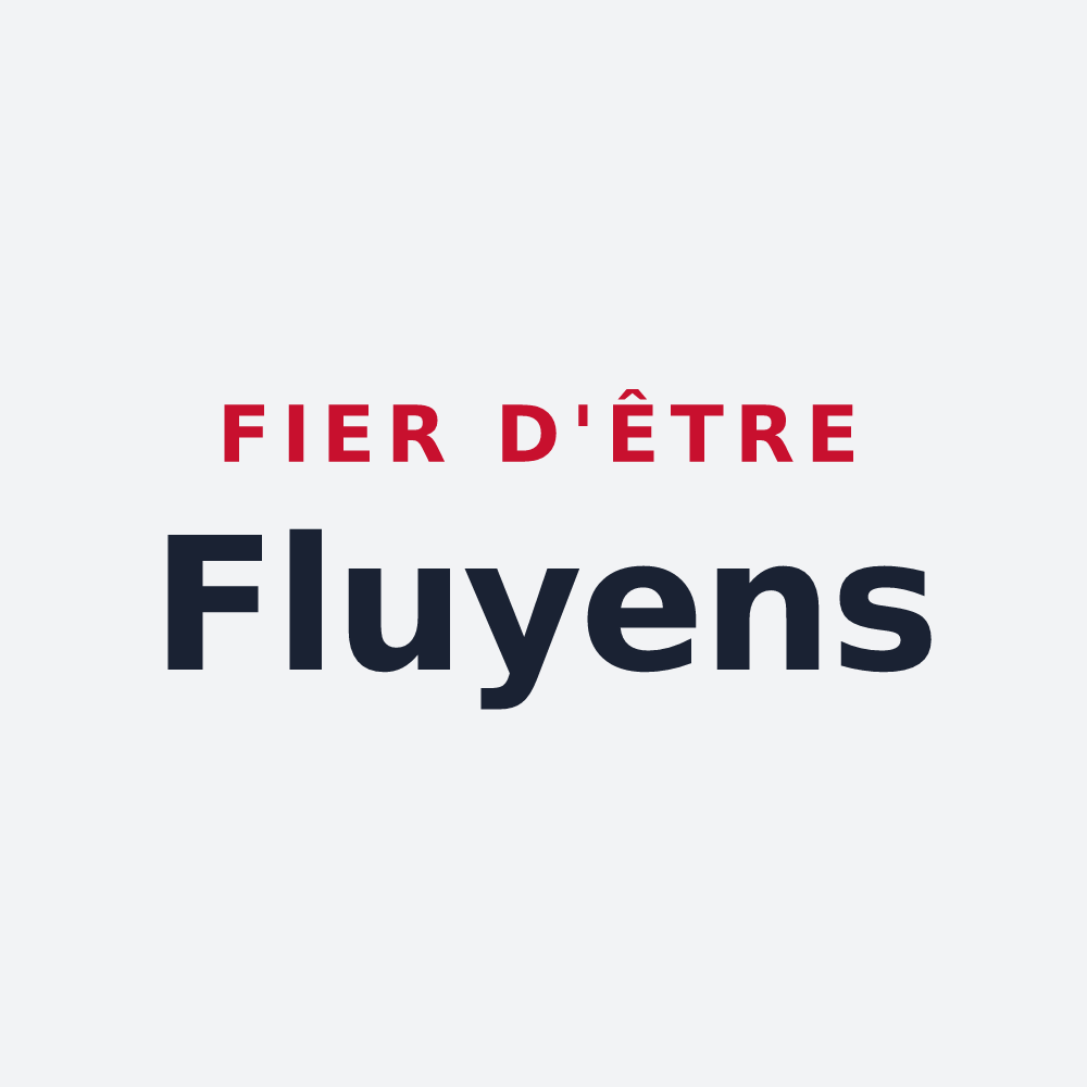 Poster « Fier d'être Fluyens » — design pour Fluy