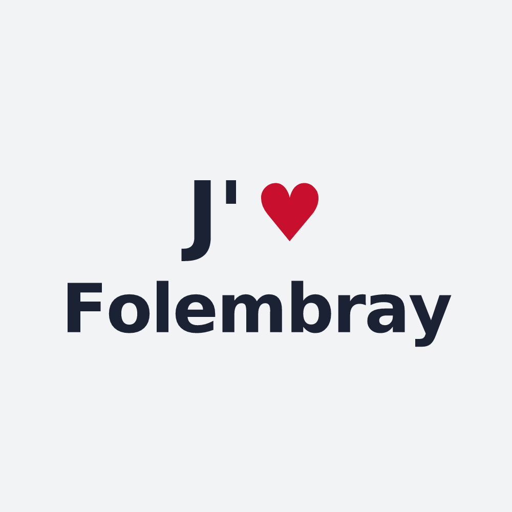 Poster personnalisé Folembray — design J'aime Folembray