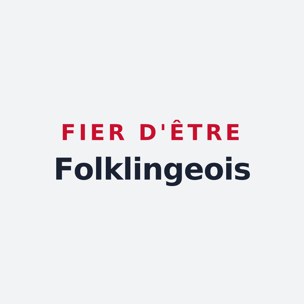 Poster « Fier d'être Folklingeois » — design pour Folkling