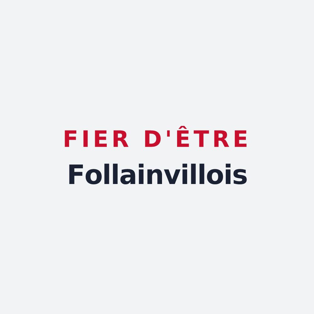 Poster « Fier d'être Follainvillois » — design pour Follainville-Dennemont