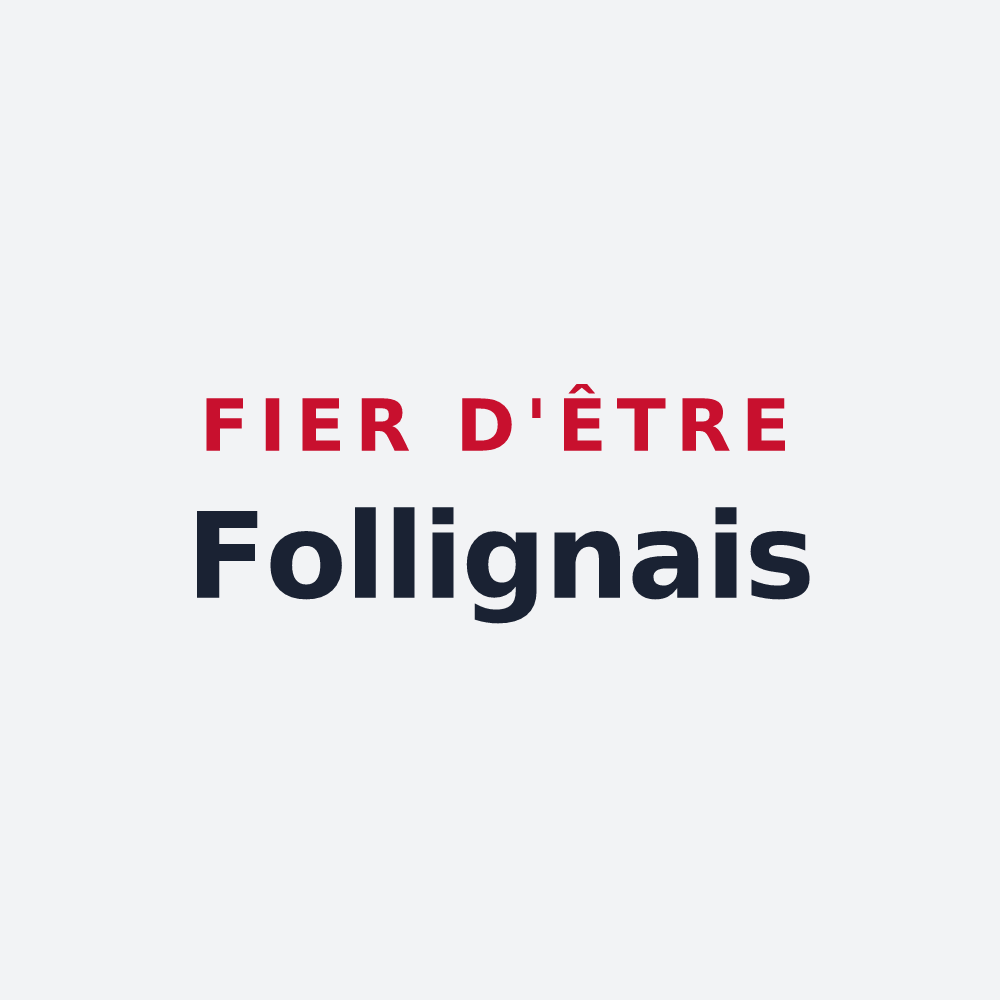 Poster « Fier d'être Follignais » — design pour Folligny