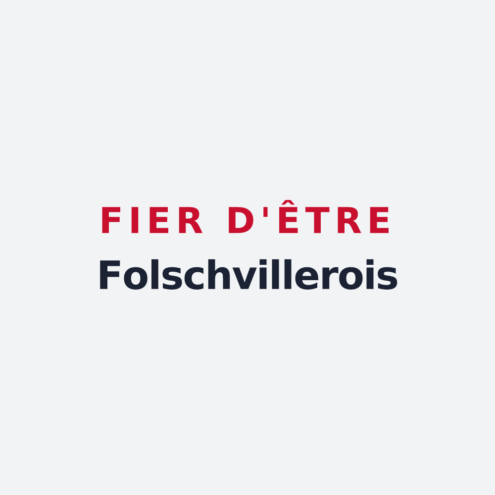 Poster « Fier d'être Folschvillerois » — design pour Folschviller