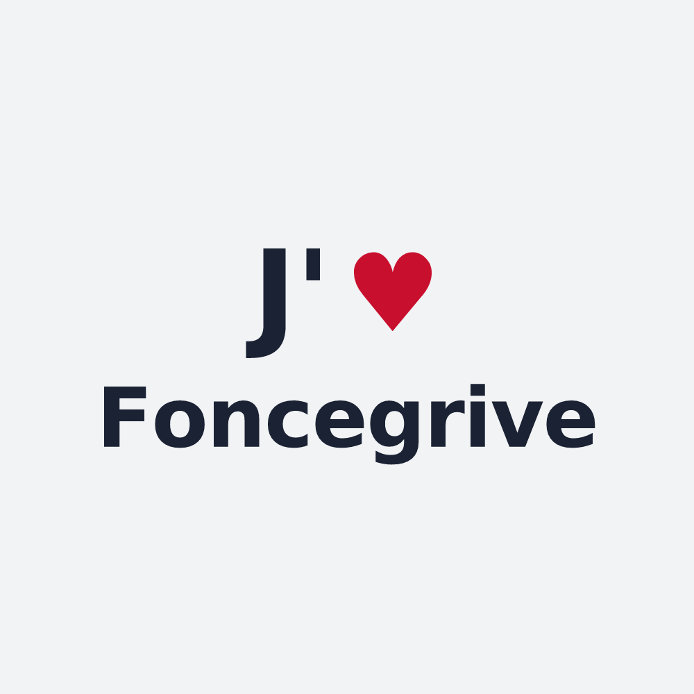 Poster personnalisé Foncegrive — design J'aime Foncegrive