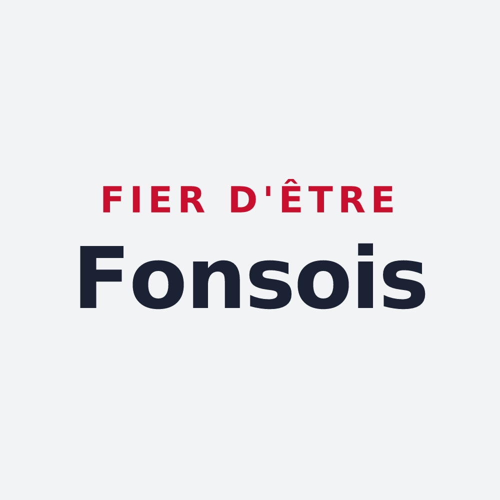 Poster « Fier d'être Fonsois » — design pour Fons