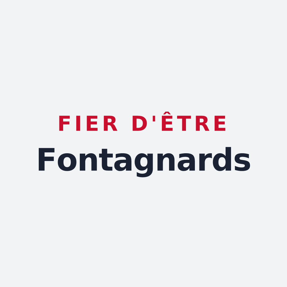 Poster « Fier d'être Fontagnards » — design pour Fontaine-au-Bois