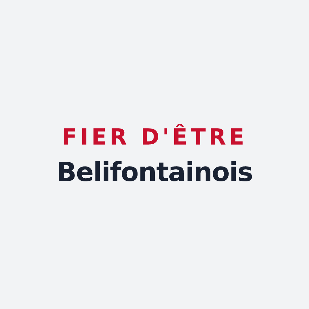 Poster « Fier d'être Belifontainois » — design pour Fontaine-Bonneleau