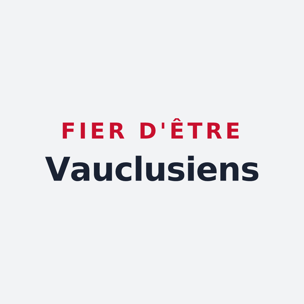 Poster « Fier d'être Vauclusiens » — design pour Fontaine-de-Vaucluse