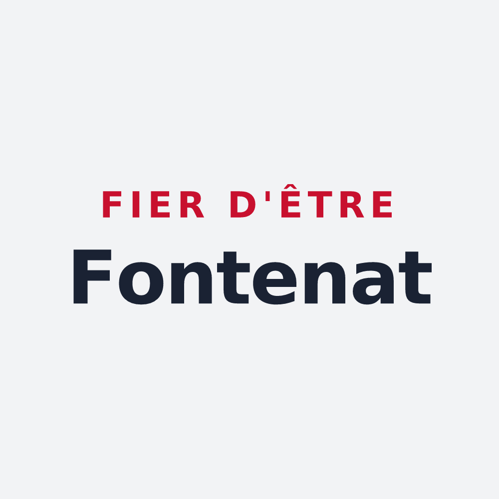 Poster « Fier d'être Fontenat » — design pour Fontaine-Denis-Nuisy